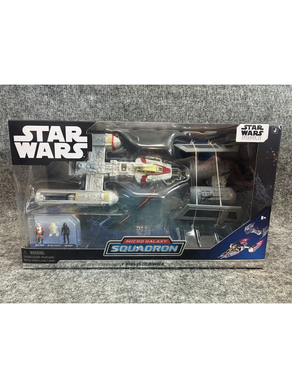 Star Wars Micro Galaxy Squadron Y-Wing vs TIE Bomber Set